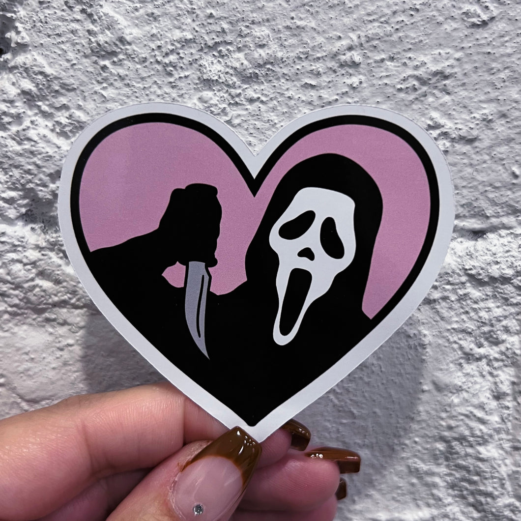 Scream Ghostface Pink Sticker